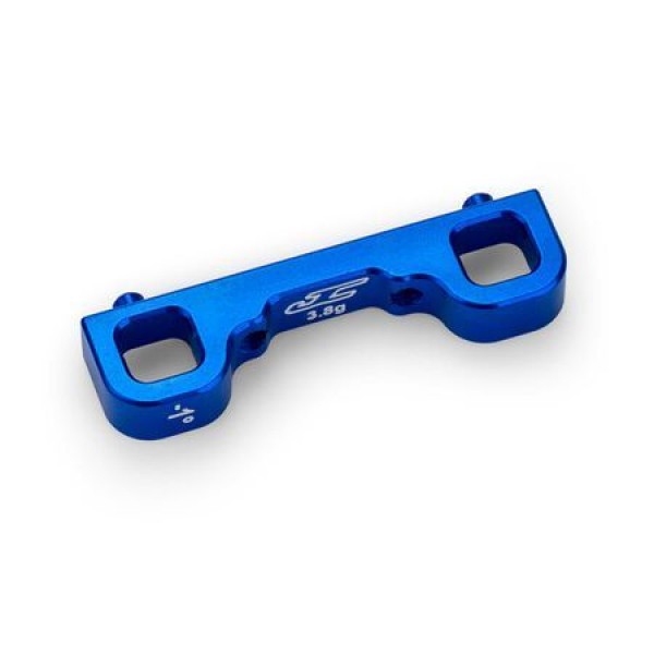JConcepts Team Associated RC10B7 Aluminum Arm Mount "C Block" (-1 Deg) (Blue)