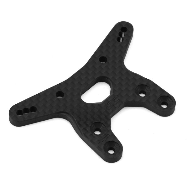 JConcepts RC10B7 Carbon Fiber Front Shock Tower (Black) (-2mm)
