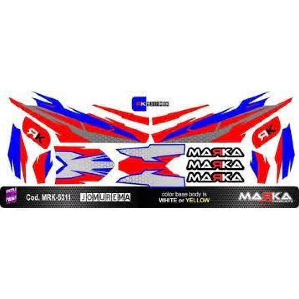 Jomurema Marka Skin Adhesive 1/28, Blue/Red (JR-GT01) 