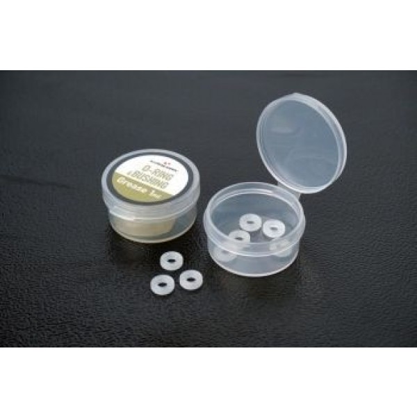 Koswork Low Friction X Ring (w/special o-ring grease) (for 3mm shaft) (8pcs)