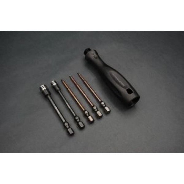 KosWork Drive Hex Wrench Nut Driver Set (1.5, 2.0, 2.5mm Hex & 5.5, 7mm Nut)