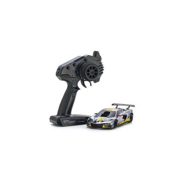 Kyosho MINI-Z RWD MR-04 readyset CHEVROLET CORVETTE C8.R Chrome / Yellow Kyosho America 20th Anniversary