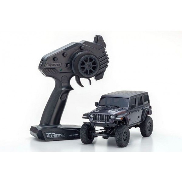 Kyosho Mini-Z 4×4 Jeep Wrangler Unlimited Rubicon 4WD 1/24 Readyset, Grey