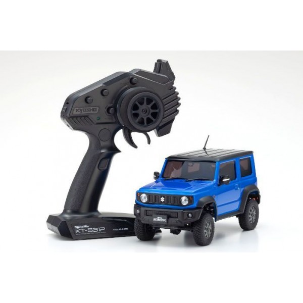 Kyosho MX-01 Mini-Z 4X4 Readyset with Jimny Sierra Body, Metallic Blue