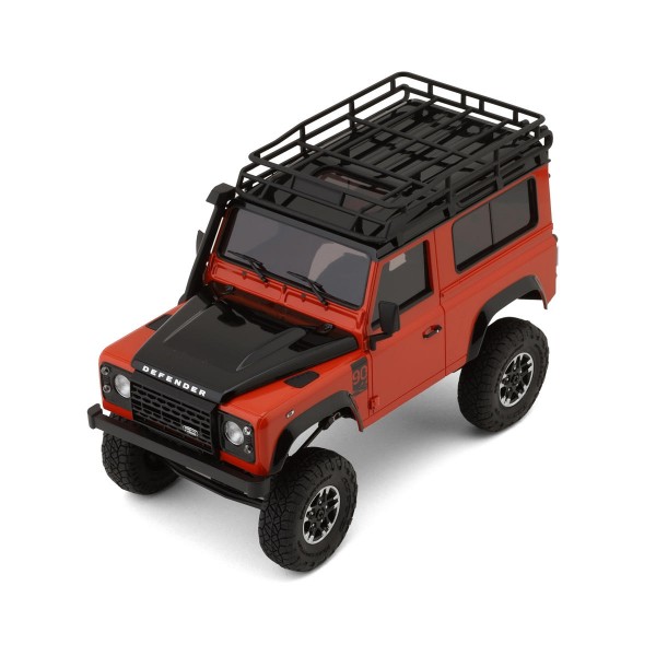 Kyosho Mini-Z 4WD Readyset Defender 90 Adventure Land Rover, Phoenix Orange/Santorini Black