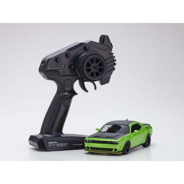 Kyosho Mini Z AWD Dodge Challenger SRT Hellcat Redeye Readyset, Sublime Green