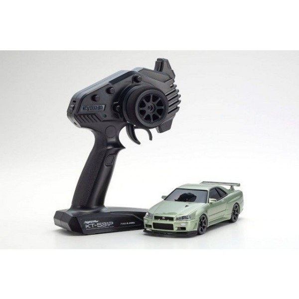 Kyosho MINI-Z AWD Skyline GT-R (R34) V.Spec II Nur Millennium, Jade