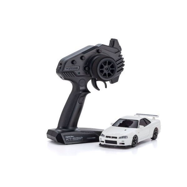 Kyosho MINI-Z AWD NISSAN SKYLINE GT-R R34 V.spec?Nür White 32629W