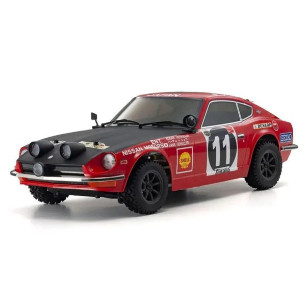 Kyosho Fazer Mk2 FZ02-R Series Readyset 1971 Datsun 240Z RTR Rally, Red