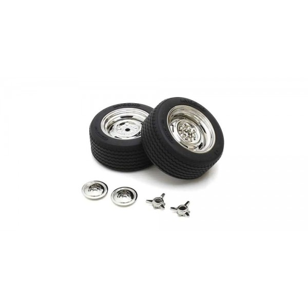 Kyosho Glued Classic Rally Tire FZ02(M), Plating, 2pcs