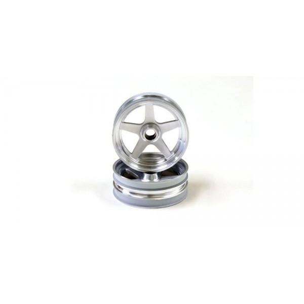 Kyosho Front Wheel, Satin Chrome, Beetle 2014, 2pcs