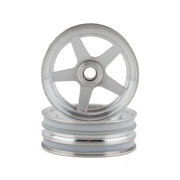Kyosho Beetle 2014 5-Spoke Front Wheel, Satin Chrome (2)
