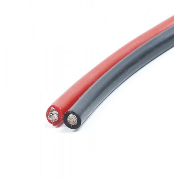 L&E Battery Company Limited 10 AWG Silicone Wires, 18" Red, 18" Black