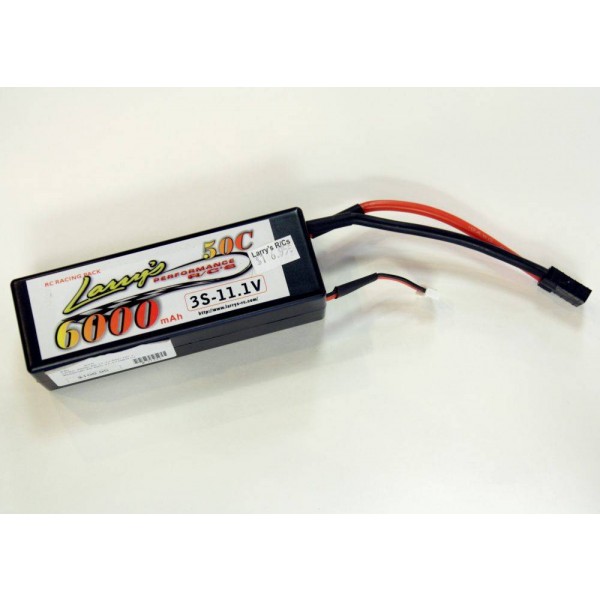 Larry's Performance RC LiPo Hard Case Battery 6000mAh 50C 11.1V (3S) with Traxxas Connector