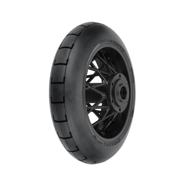 Pro-Line 1/4 Supermoto Tire Rear MTD Black Wheel: PM-MX