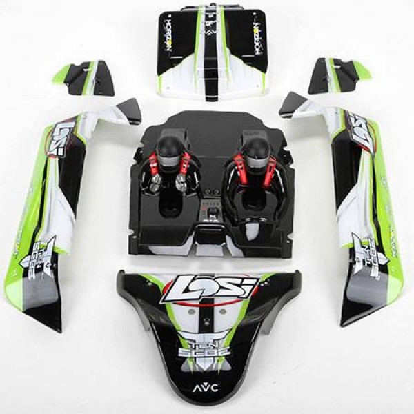 Losi Painted Body Set, Green (TEN-SCBE)