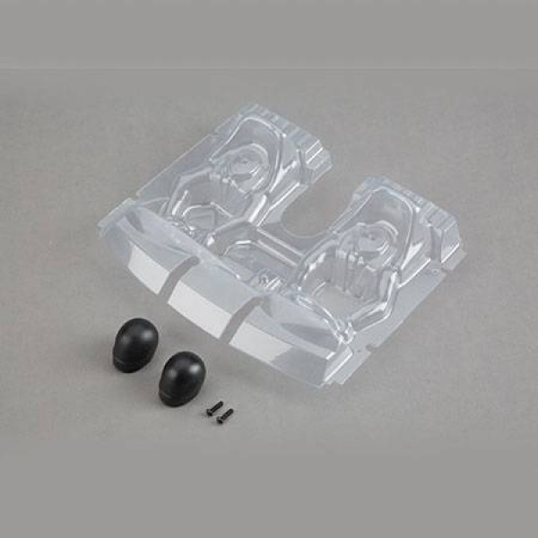 Losi Clear Interior Set with Helmets (Baja Rey)