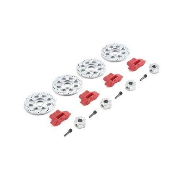 Losi Hex, Rotor, Caliper & Pin Set (4) for Baja Rey