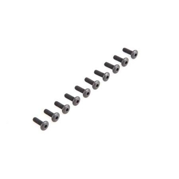 Losi Button Head Screws, M4x12mm (10)
