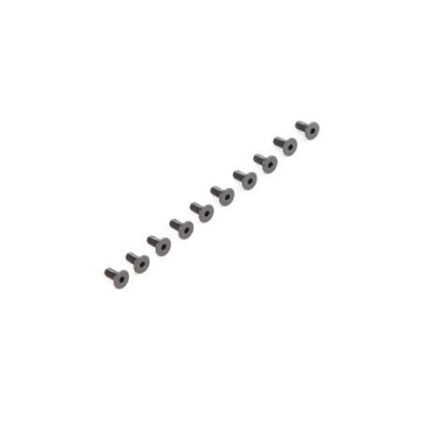 Losi Flat Head Screws, M2.5x5mm (10)