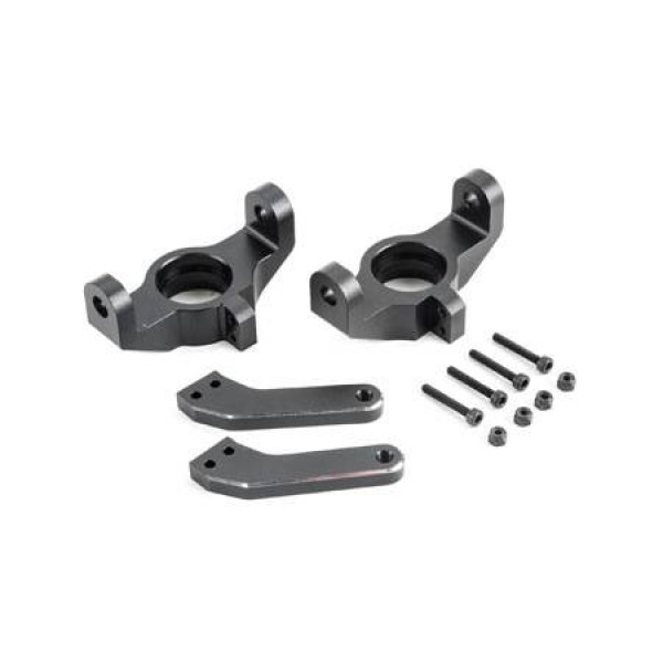 Losi Aluminum Front Spindle Set, Black (MTXL)