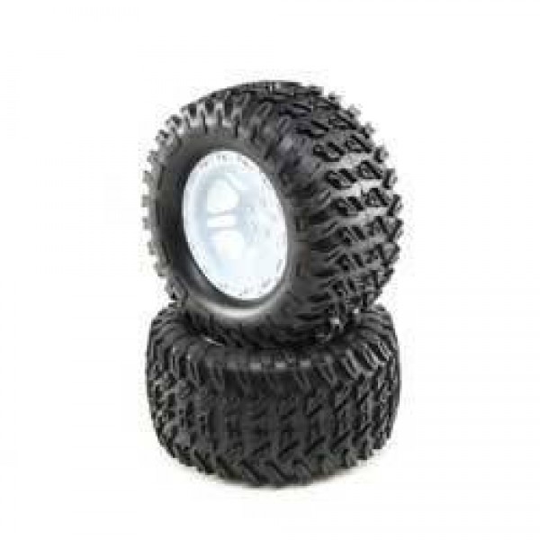 Losi Mounted Wheels and Tires (TENACITY MT) (2)