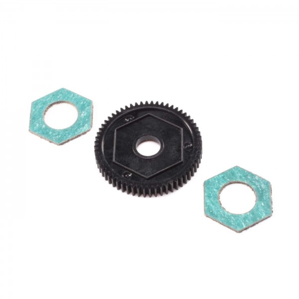 Losi Spur Gear with Slipper Pads, 60T 0.5M (Mini-T 2.0)
