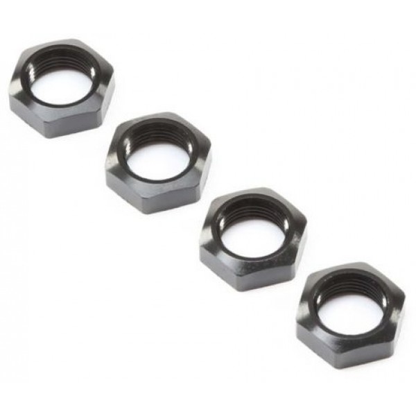 Losi Wheel Nuts, Black (Super Baja Rey) (4)