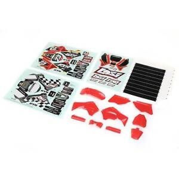 Losi Red Plastics with Wraps Promoto-MX