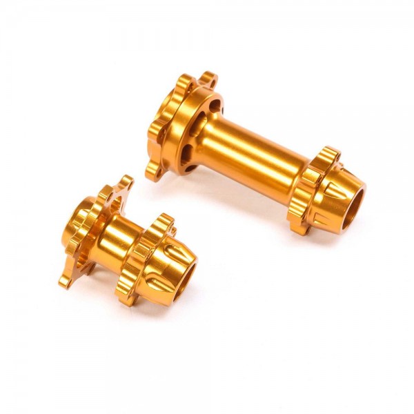 Losi Aluminum Hub Set, Machined, Gold (Promoto-MX)
