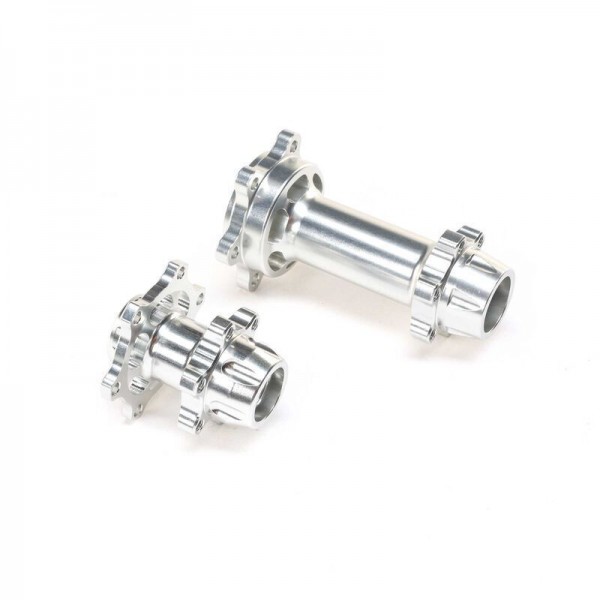 Losi Aluminum Hub Set, Machined, Silver: Promoto-MX