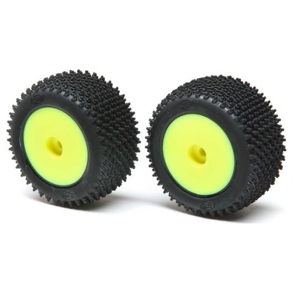Losi Yellow Rear Mounted Step Pin Tires (Mini-T 2.0) (2)