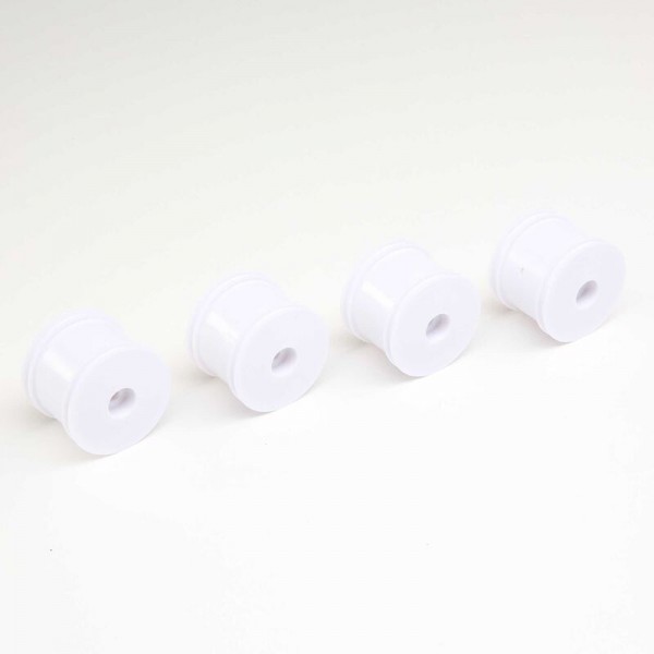 Losi Front/Rear Wheels, White (Mini-T 2.0) (4)