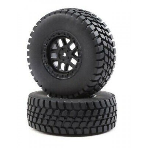 Losi 1/10 Alpine Front/rear 2.2/3.0 Pre-Mounted Tires, 12mm Hex (Baja Rey) (2)