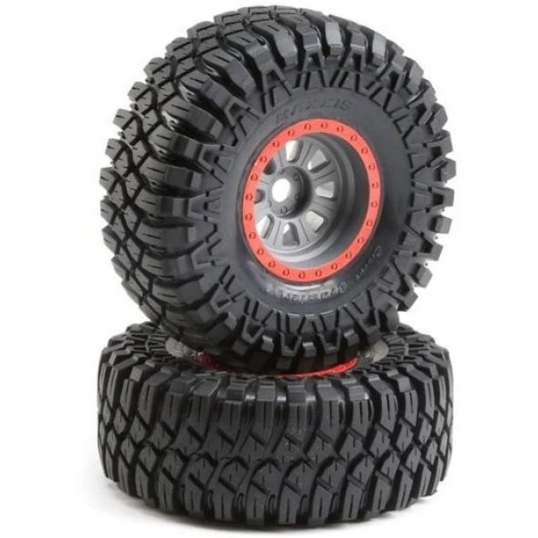 Losi Super Rock Rey Maxxis Creepy Crawler LT Mounted Tires (2)