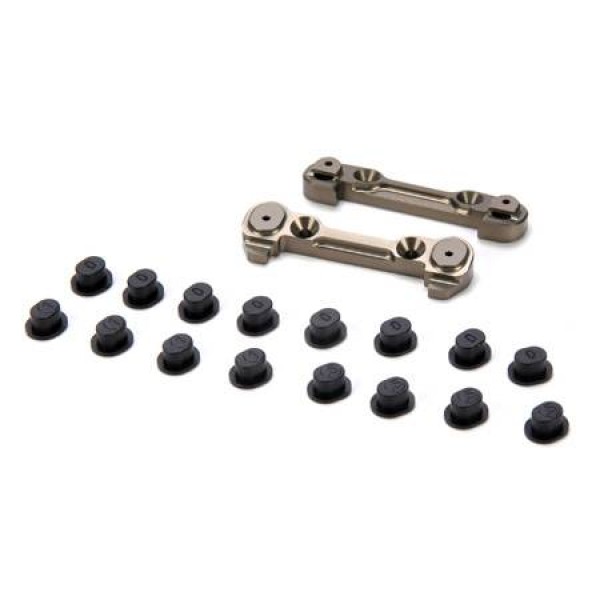 Losi Adjustable Front Hinge Pin Brace with Inserts (8B/8T)