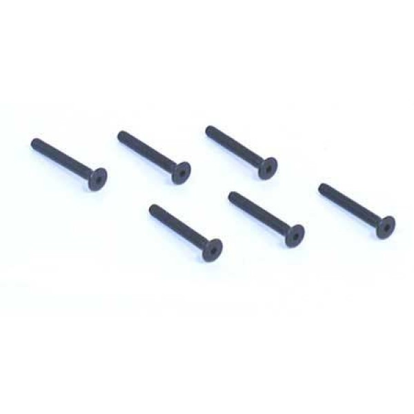 Losi Flat Head Screws, 4-40x7/8" (6)