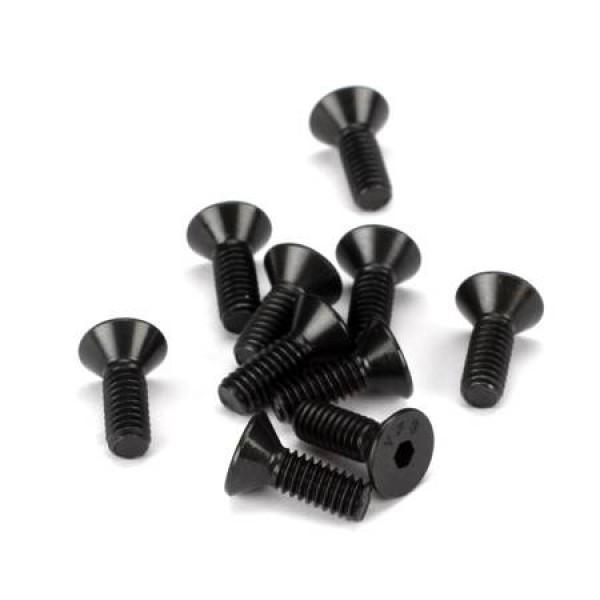 Losi Flat Head Screws, 8-32x1/2" (10)
