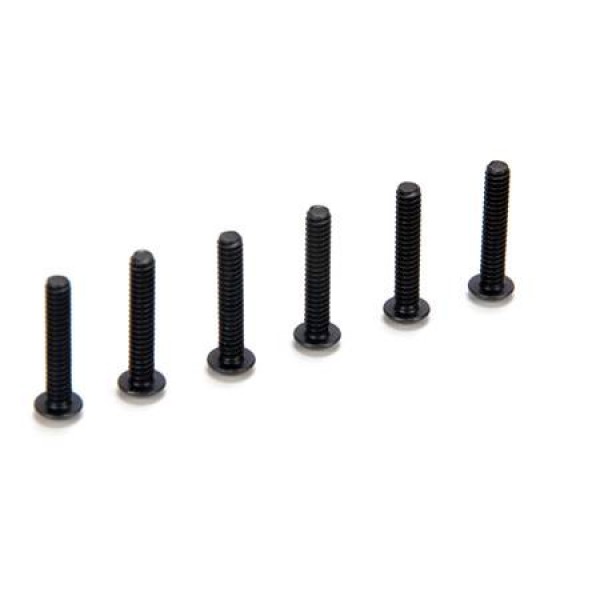 Losi Flat Head Screws, 4-40x5/8" (6)