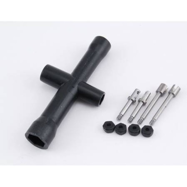 Fr/R Threaded Axle Set: All Mic