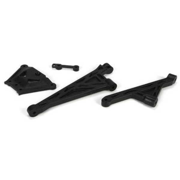Losi Front/Rear Chassis Brace & Spacer Set (5IVE-T)