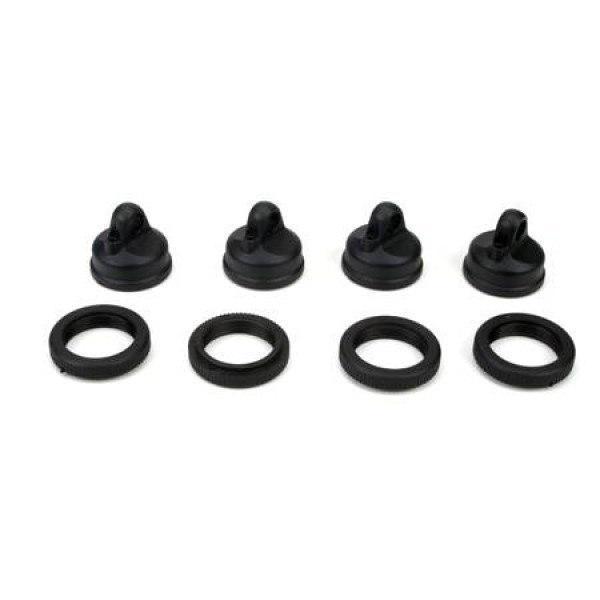 Losi Shock Adjuster Nut & Cap (LST2/AFT/XXL2) (4)