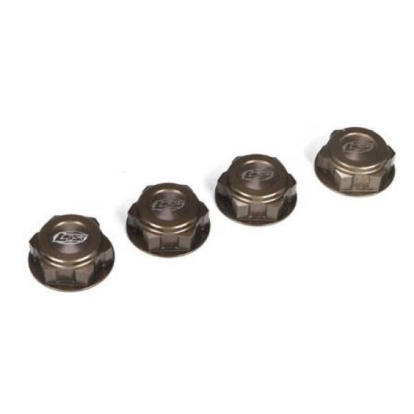 Losi Wheel Nuts, Captured (5IVE-T/MINI WRC) (4)