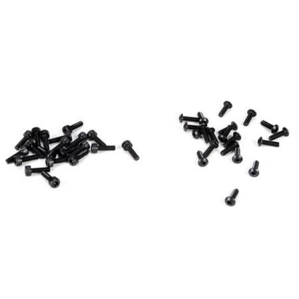 Losi Wheel Screw Set, 3x10mm BH & Cap (20ea)