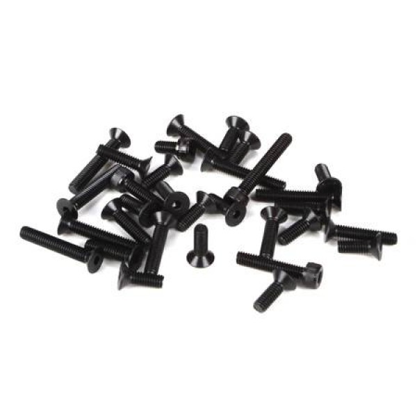 Losi Assorted 4mm Flat Head & Cap Screws (5IVE-T/MINI WRC) (32)