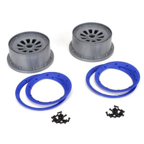 Losi Wheel and Beadlock Set (5IVE-T) (2)