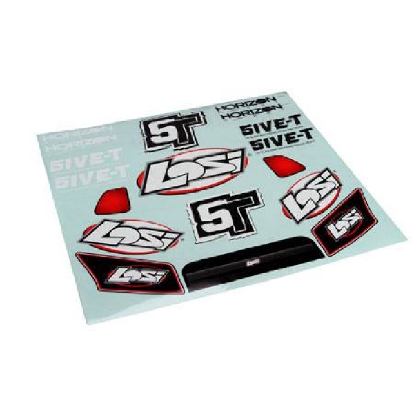 Losi Grill, Lights & Logo Sticker Sheet (5IVE-T)