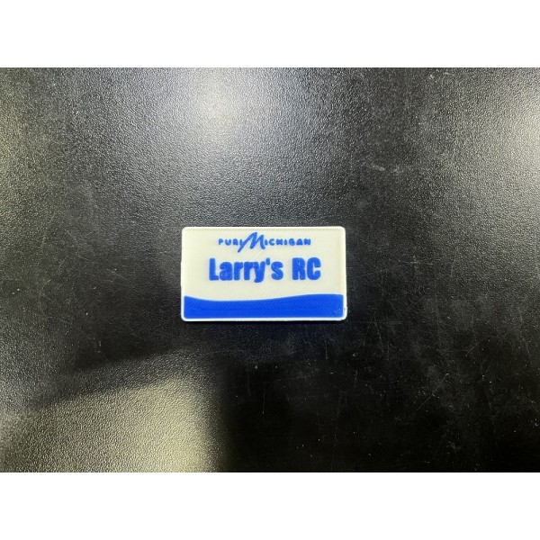 LPRC 3D Print 1/10 License Plate