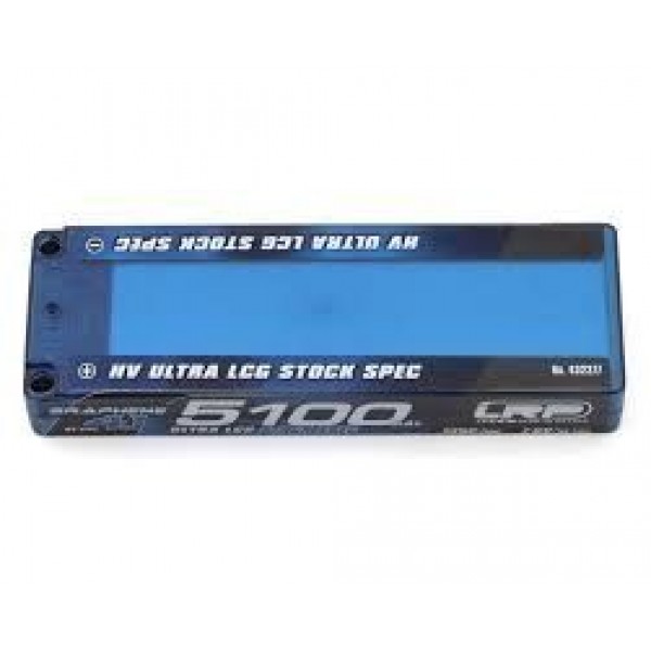 LRP Ultra LCG 2S Stock Spec Graphene-4.1 LiHV Battery 135C (7.6V/5100mAh) (5mm Bullet)