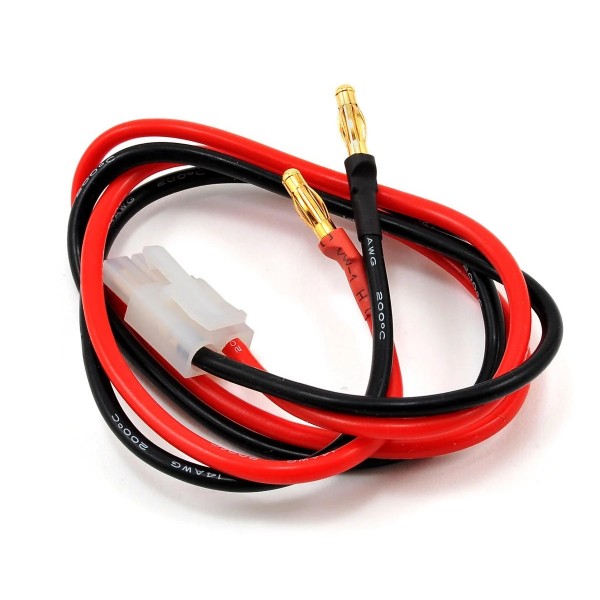 LRP Electronic Universal Charging Lead, 4mm Bullet to Tamiya